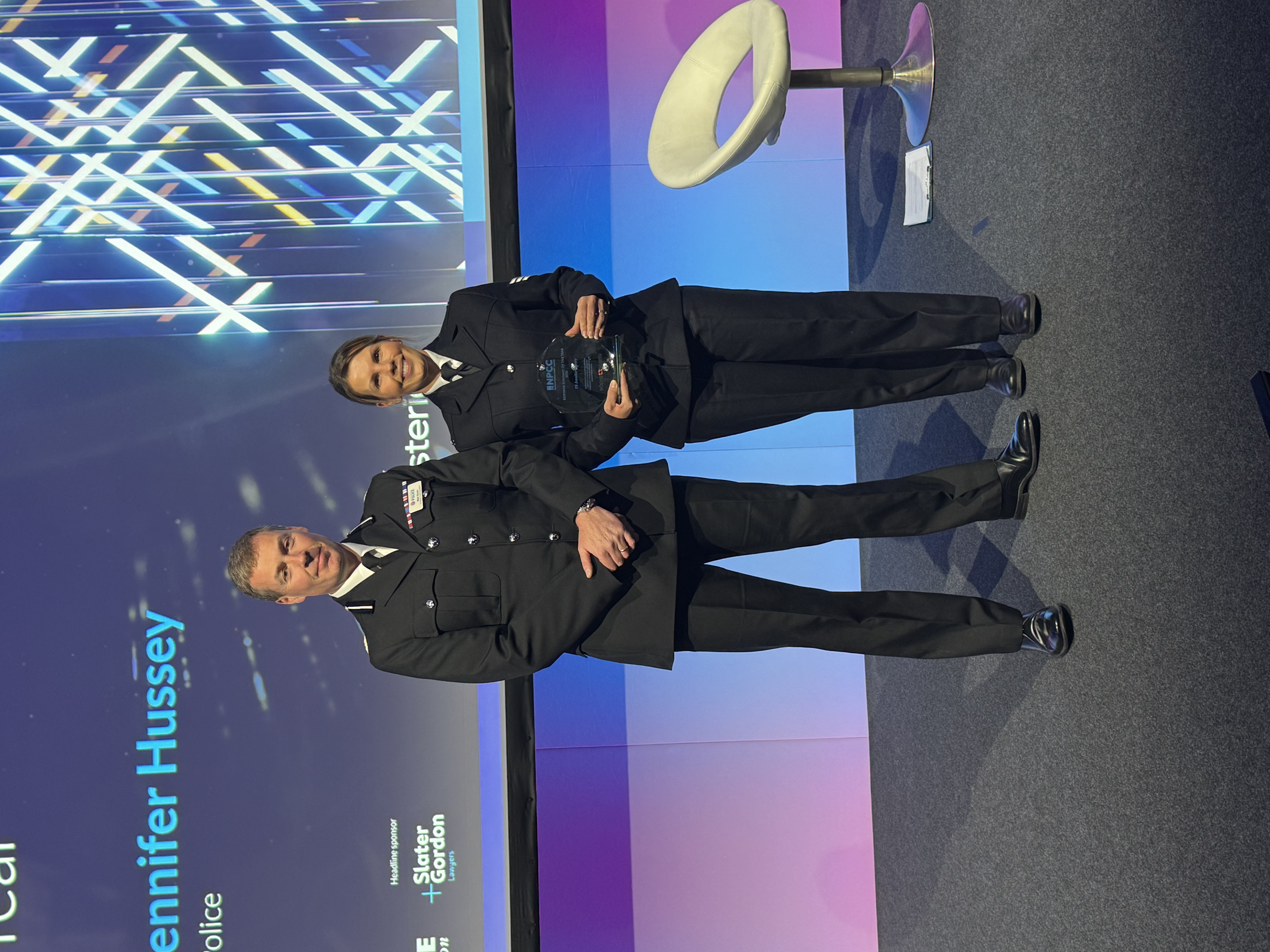 Sergeant Jen Hussey of Dorset Police and ACC Matt Boyle of Greater Manchester Police.jpg